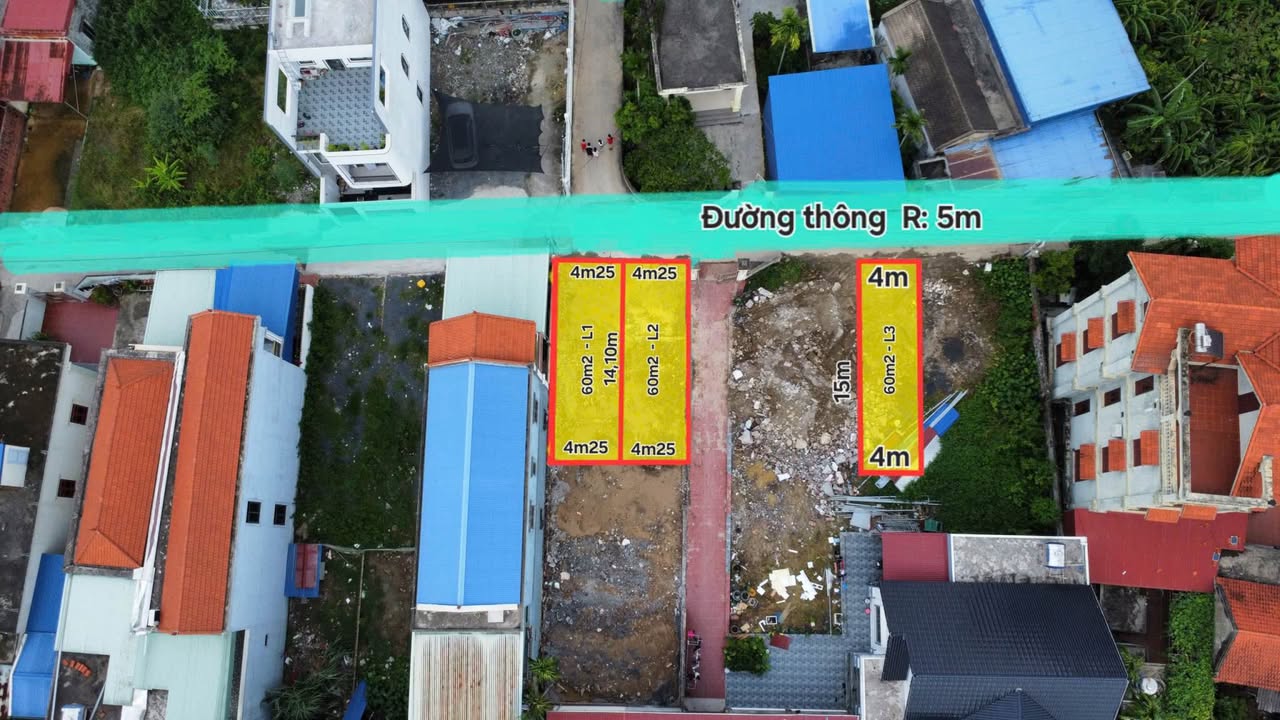 Đất Dương Quan, Thủy Nguyên 60m² giá 2.3 tỷ - Phong thủy đẹp, ô tô vào tận đất!