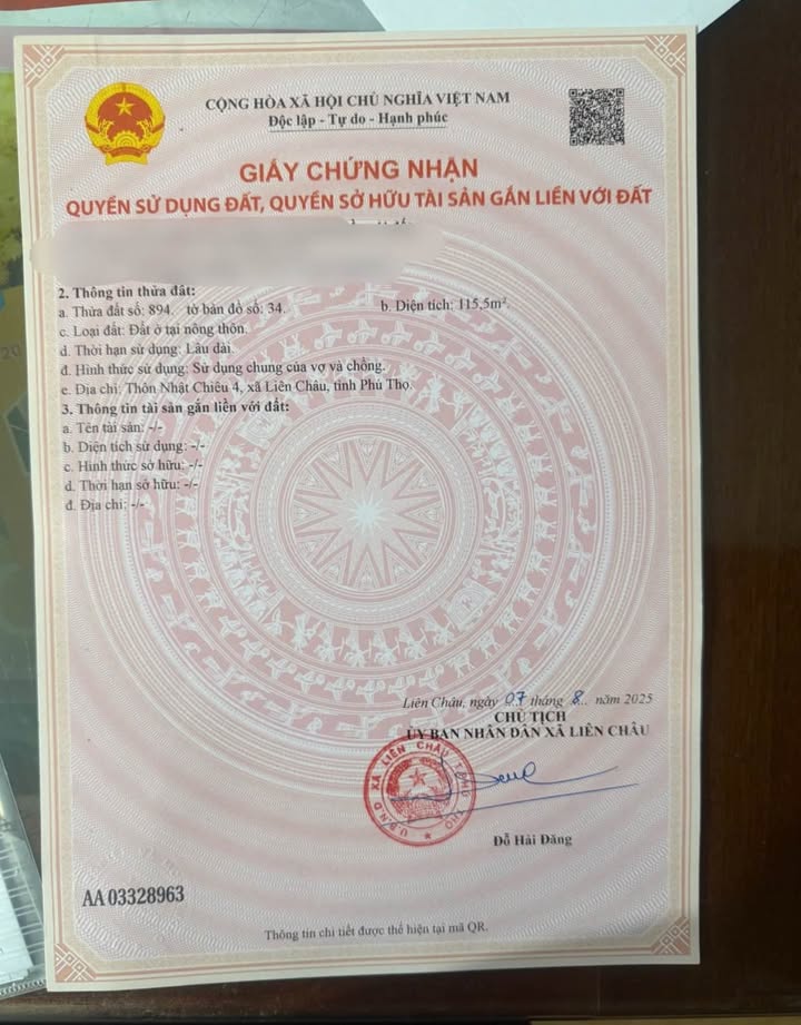 Đất nền lô góc Liên Châu 115m² giá 3 tỷ - Cơ hội đầu tư tuyệt vời!