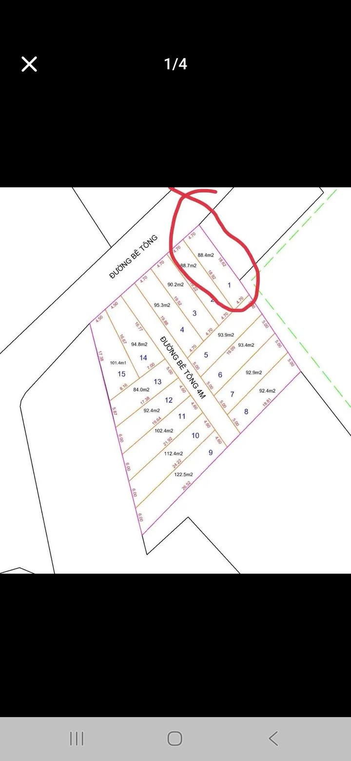 Đất thổ cư Trừng Xá Bắc Ninh 88m² - Đường to ô tô vào tận nơi!