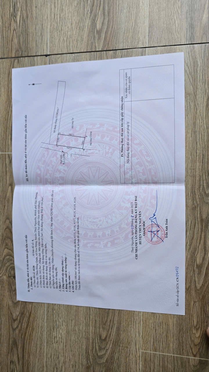 Đất lô góc 62m² tại Hoa Động, Thủy Nguyên chỉ 1.1 tỷ - Sổ đỏ chính chủ