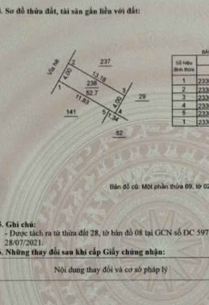 Đất dịch vụ Trạm Trôi, Hoài Đức, Hà Nội 52.7m² - Vị trí đẹp, sổ đỏ chính chủ!