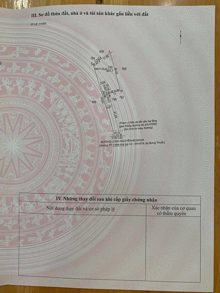 Đất nền Long Nguyên Bàu Bàng 800m² giá 1.3 tỷ - Cơ hội đầu tư hấp dẫn!