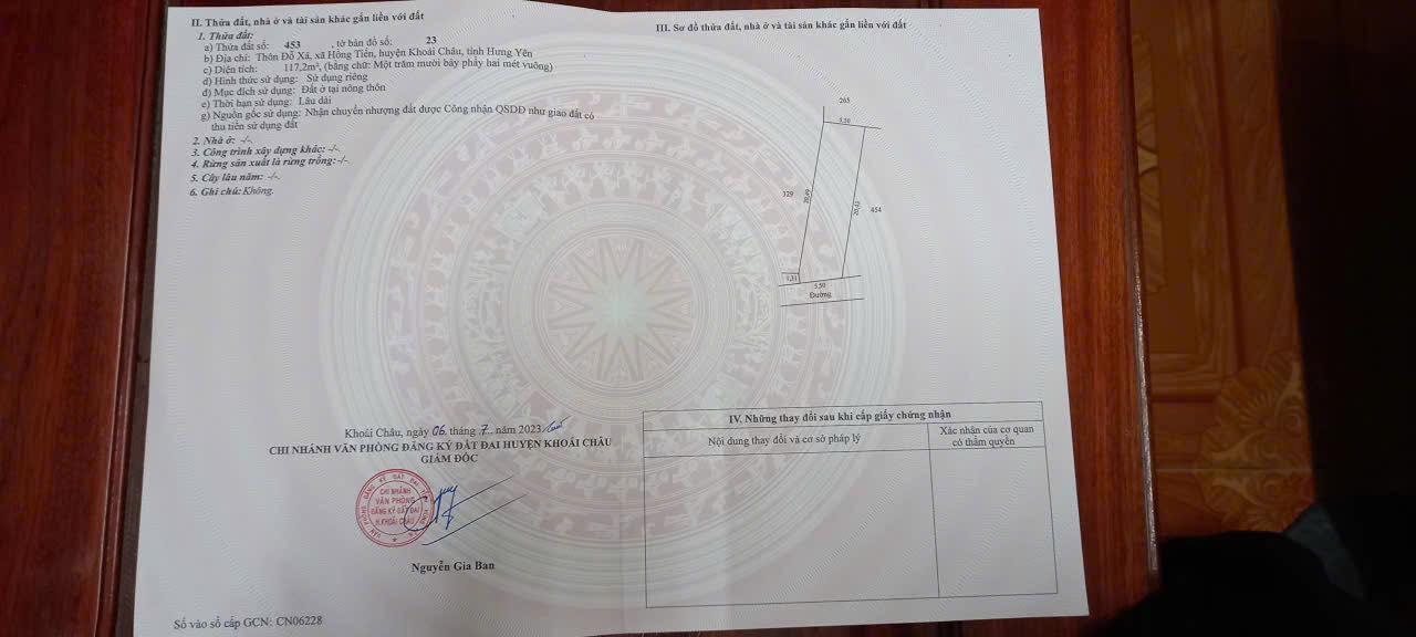 Đất thổ cư Hồng Tiến 117.2m² giá thỏa thuận - Vị trí vàng đầu tư sinh lời!