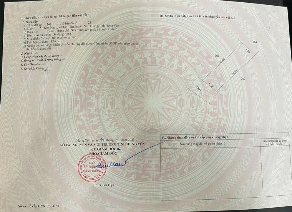 Đất thổ cư Vĩnh Tuy, Liên Nghĩa 65m² giá 4.2 tỷ - Ô tô vào tận đất!