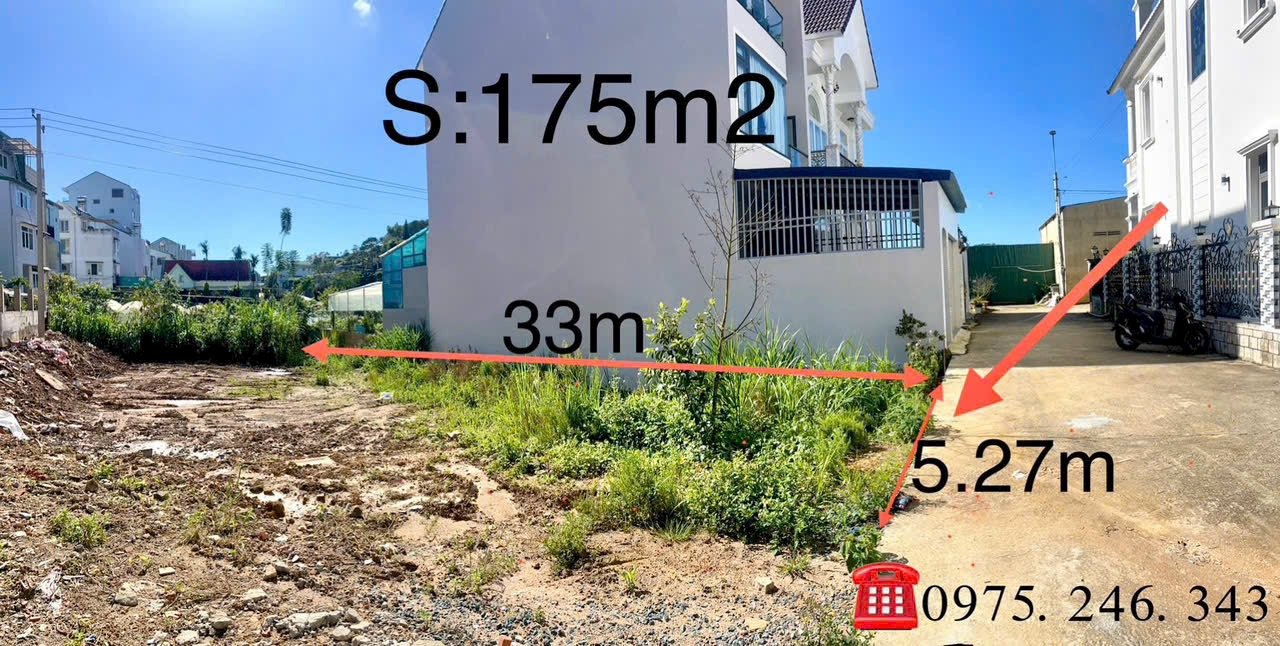 Đất SRXD 174m² phường 11 Đà Lạt giá 5.5 tỷ - Đầu tư ngay hôm nay!