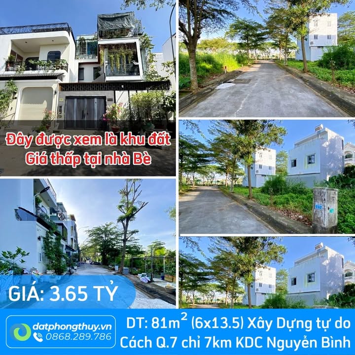Đất nền KDC Nguyễn Bình Nhơn Đức 82.5m² giá 3.65 tỷ - Cơ hội đầu tư tuyệt vời!