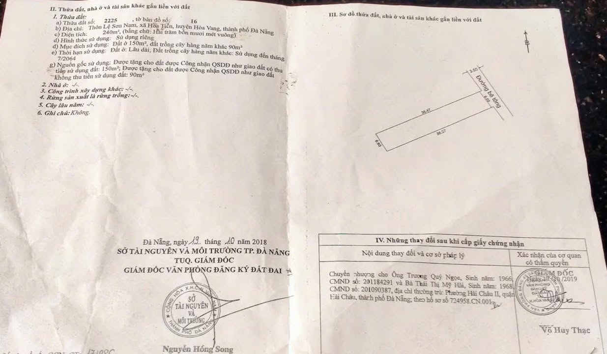 Đất nền Hòa Tiến Đà Nẵng 240m² - Đường ô tô vào tận nơi, không ngập lụt!