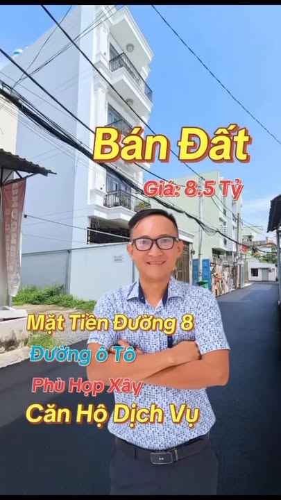 Lô đất mặt tiền đường Số 8, Hiệp Bình Chánh, 100m² giá 8.5 tỷ - Đầu tư sinh lời ngay!