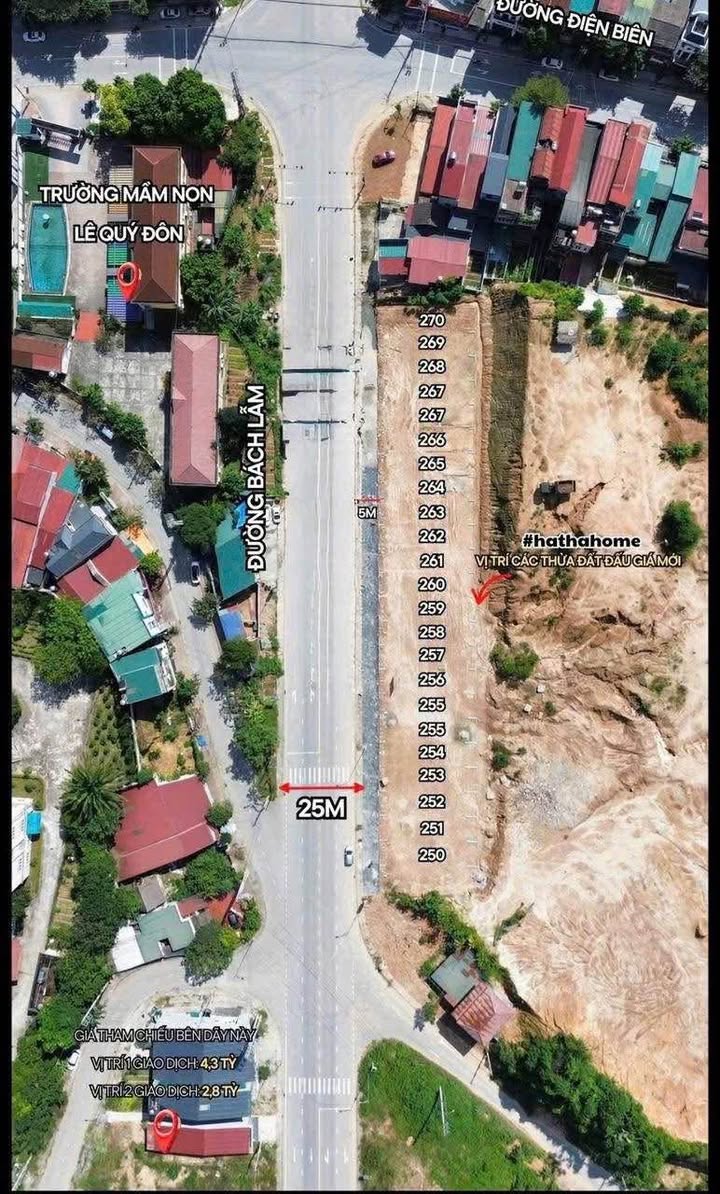 Đất nền mặt đường Bách Lẫm, Yên Bái 200m² giá 8 tỷ - Cơ hội đầu tư hấp dẫn!