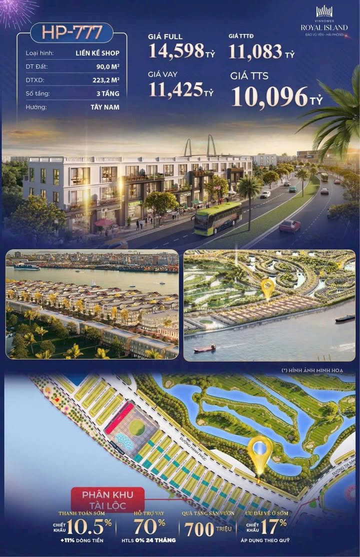 Shophouse Vin Vũ Yên Hải Phòng 90m² giá 10.09 tỷ - Tài sản phong thủy giữ giá