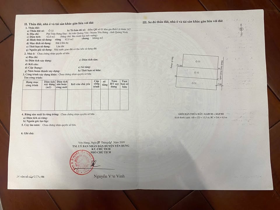 Đất nền chính chủ tại Quảng Yên, Quảng Ninh 62m² - Giá tốt cho nhà đầu tư!