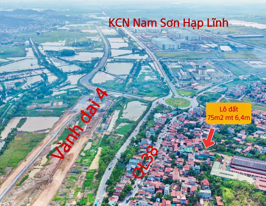 Đất thổ cư Tiên Xá, Hạp Lĩnh 75m² giá 3.15 tỷ - Vị trí đẹp, xe container vào tận nơi!