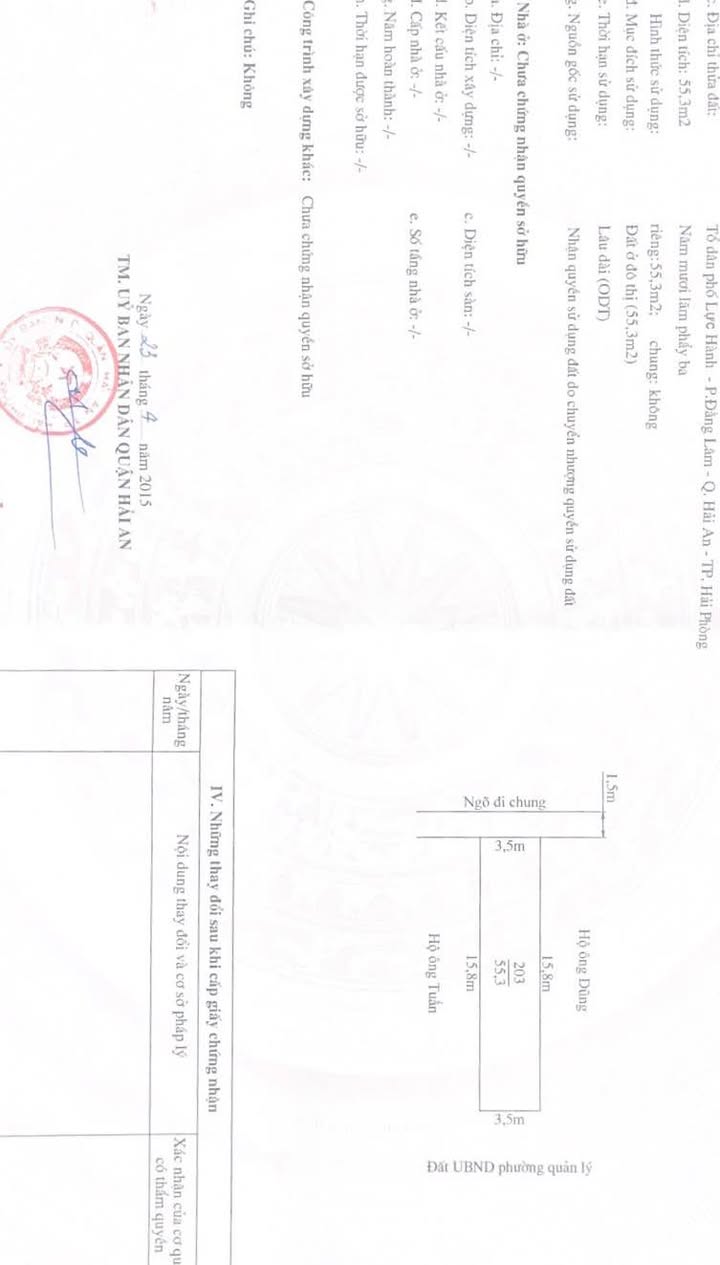 Nhà 2.5 tầng mặt ngõ Lực Hành, Hải An 55.3m² giá 2.35 tỷ - Cơ hội đầu tư tuyệt vời!