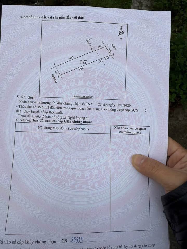Bán đất mặt đường 24m xóm 1 Nghi Phong 173m² giá chỉ 6.05 tỷ - Đầu tư sinh lời!