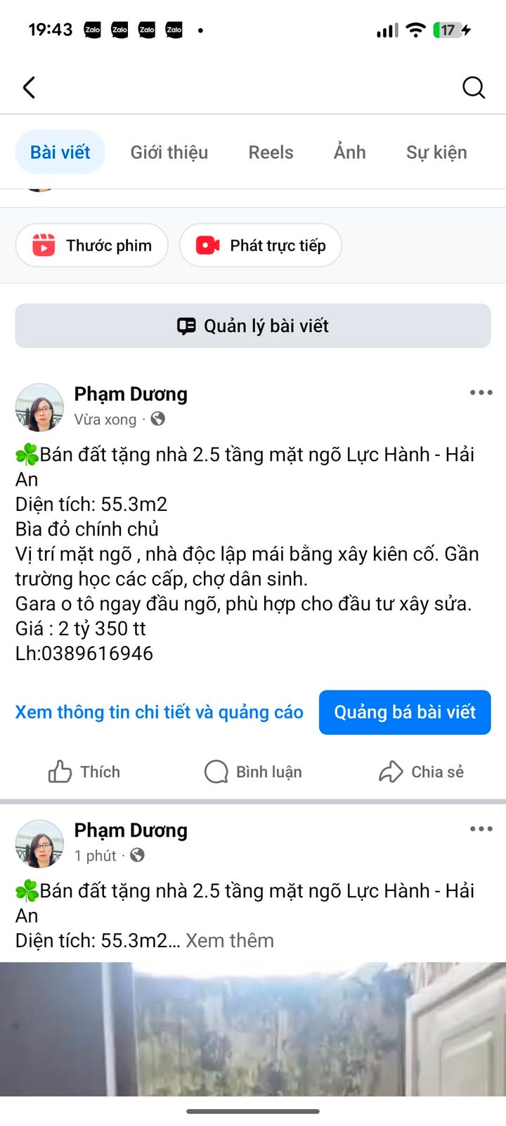Nhà 2.5 tầng mặt ngõ Lực Hành, Hải An 55.3m² giá 2.35 tỷ - Đầu tư sinh lời!