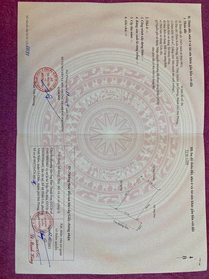 Đất nền mặt đường Kiến Phong, Đồng Thái 66m² giá 2.3 tỷ - Cơ hội đầu tư hấp dẫn!