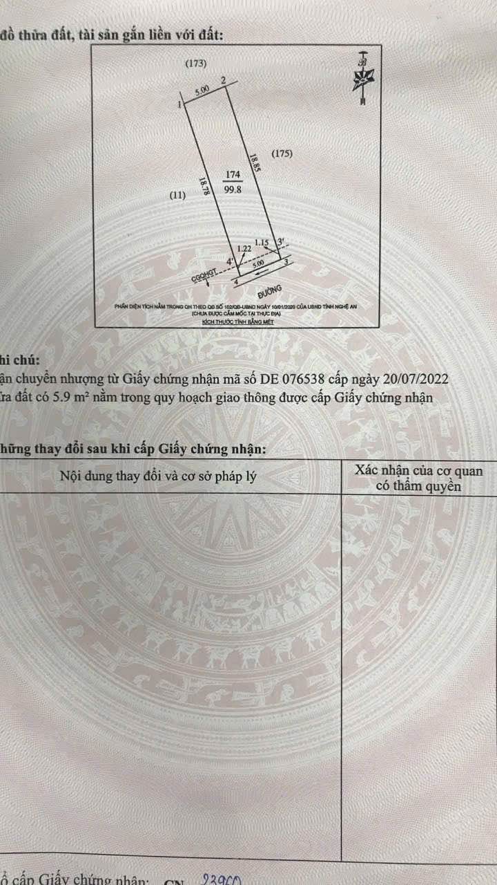 Đất nền chính chủ tại xóm Kim Phúc, xã Nghi Ân, TP Vinh 99.8m² giá 1.6 tỷ - Cơ hội đầu tư tuyệt vời!