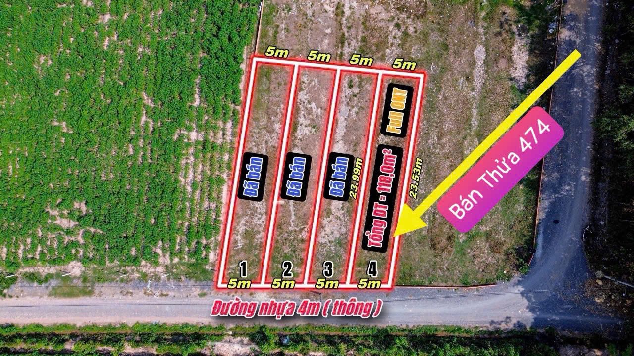 Đất thổ cư Gò Dầu 115m² giá 450 triệu - Cơ hội đầu tư lý tưởng!