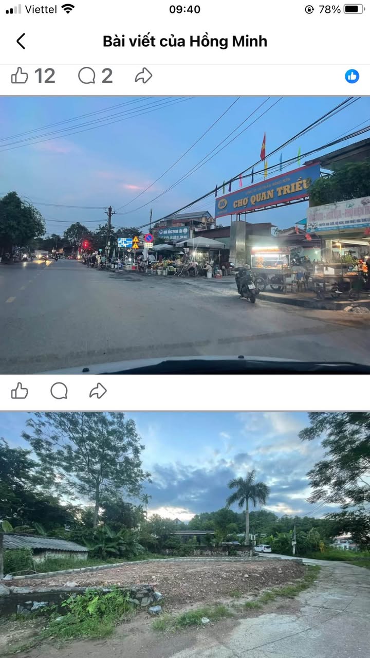 Đất thổ cư phường Quan Triều 70m² giá chỉ 800 triệu - Vị trí thuận lợi cho gia đình!