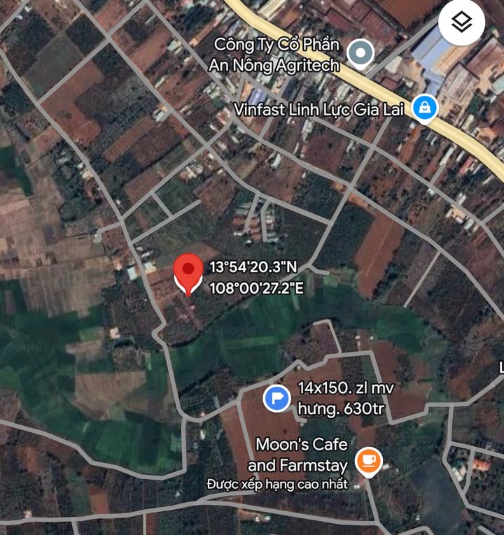 Lô đất Hội Phú, Pleiku 1928m² chỉ 1,5 tỷ - VIEW RUỘNG tuyệt đẹp!