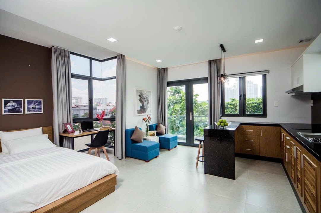 Studio ban công view Landmark81 tại Bình Thạnh - Chỉ từ 5 triệu/tháng!