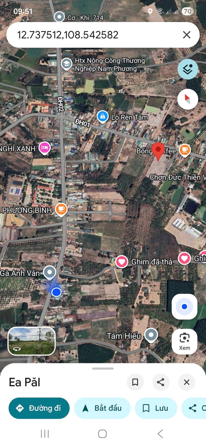 Đất nền Ea Păl 1000m² giá chỉ 2xx triệu - Cơ hội đầu tư sinh lời!