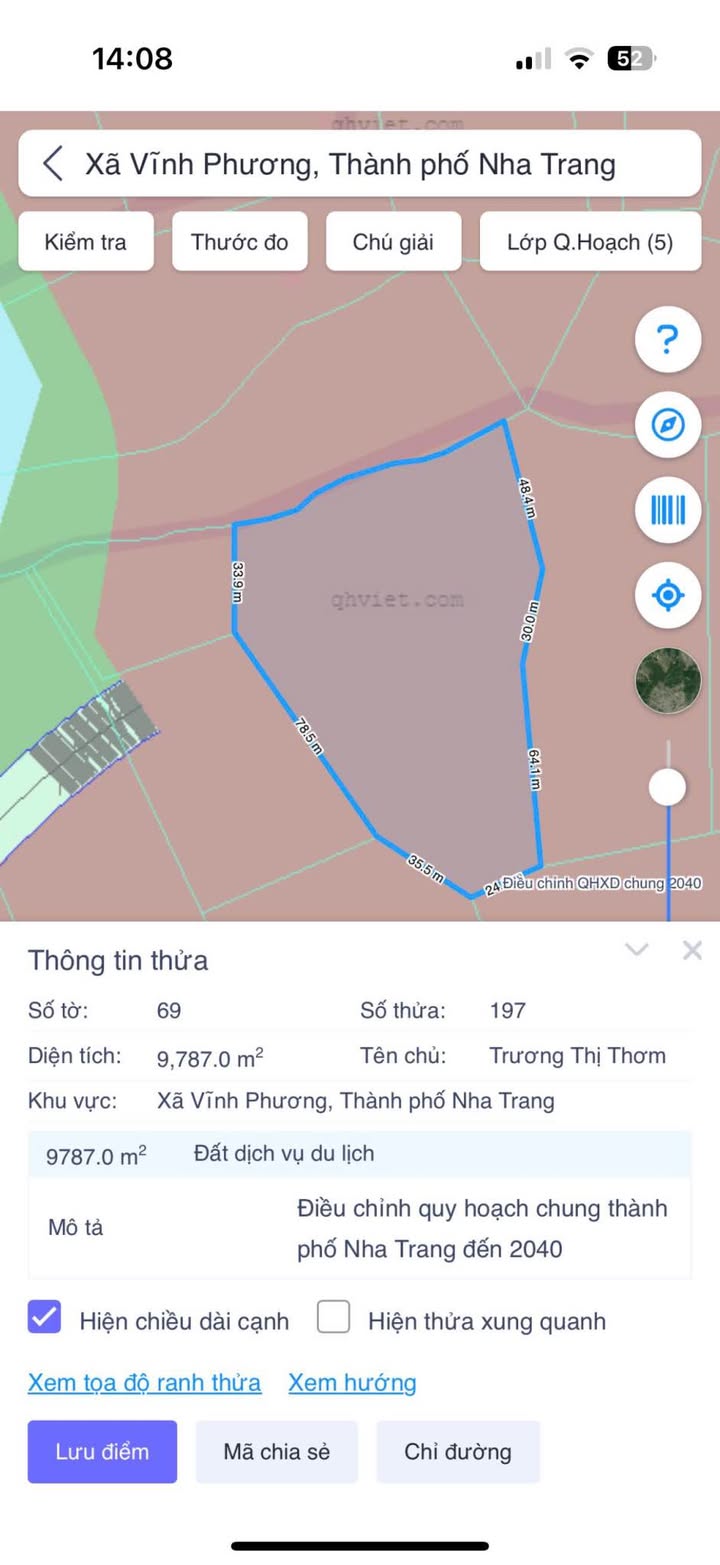 Đất nền Đắc Lộc Vĩnh Phương 9787m² giá 7.34 tỷ - Đầu tư sinh lời ngay!