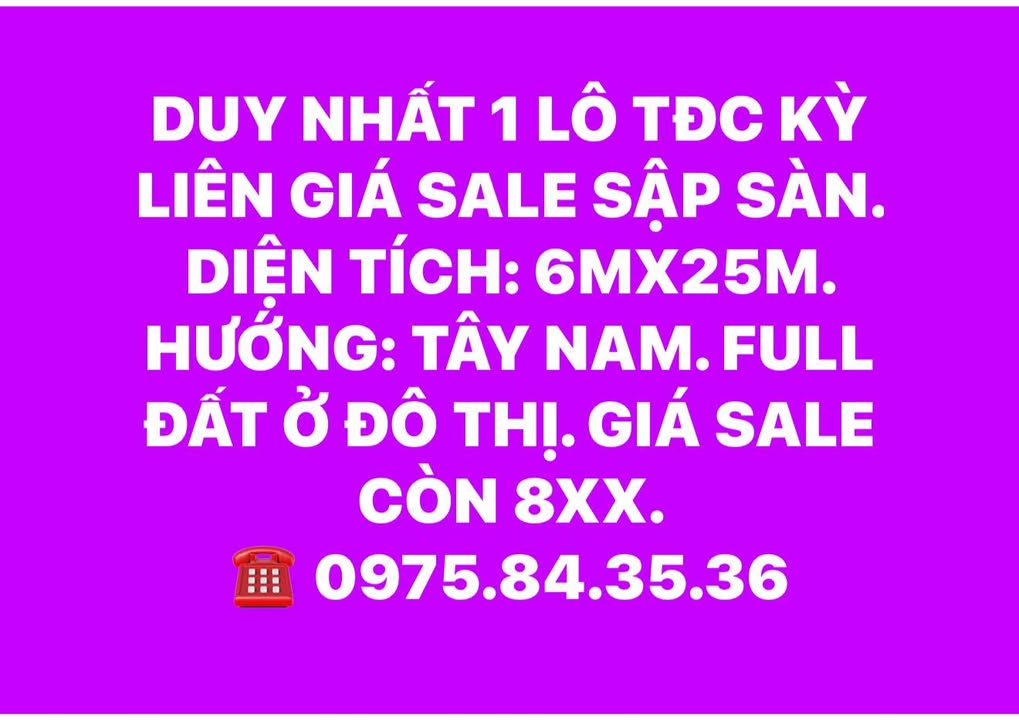 Đất nền Kỳ Liên, Kỳ Anh 150m² giá 800 triệu - Cơ hội đầu tư hiếm có!