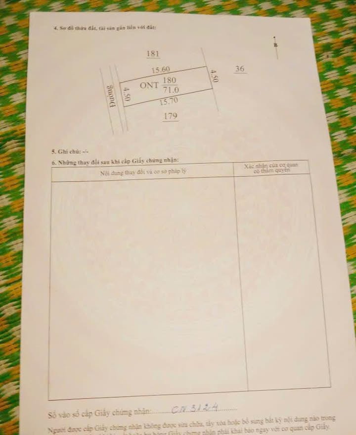 Đất Thúc Kháng, Bình Giang 71m² giá 800 triệu - Sổ đỏ chính chủ!