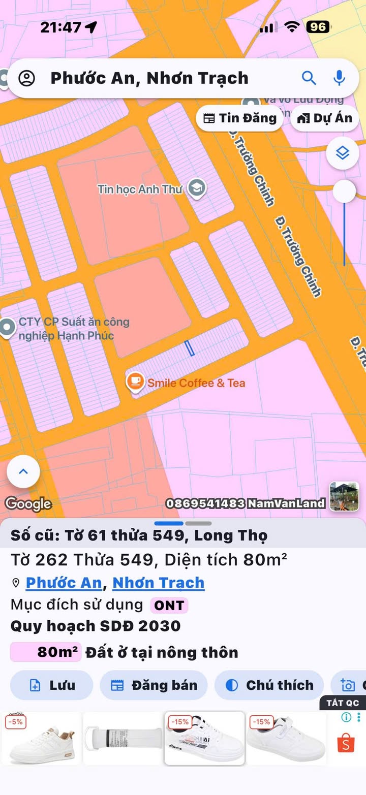 Đất nền tái định cư Long Thọ, Nhơn Trạch 80m² - Giá đầu tư hấp dẫn chỉ 1 tỷ!