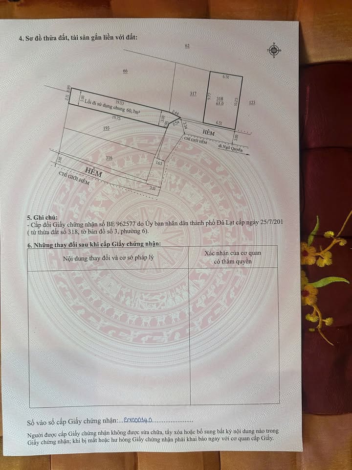 Nhà hẻm Ngô Quyền Đà Lạt 65m² giá 4.95 tỷ - Pháp lý sổ hồng chính chủ!