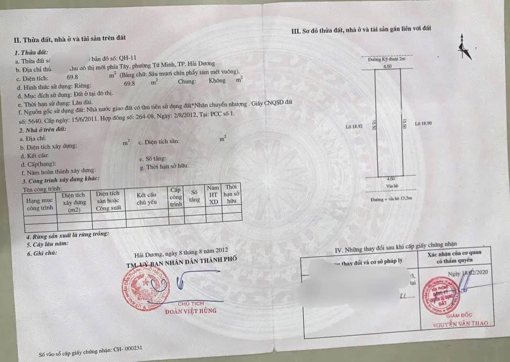 Đất nền KĐT Vạn Lộc Hải Dương 69.75m² giá 3.5 tỷ - Vị trí đẹp, đầu tư sinh lời!