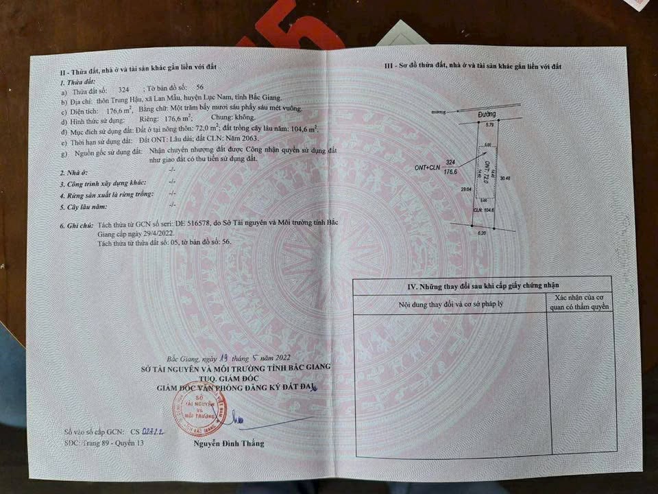 Đất nền Lan Mẫu 176m² giá thỏa thuận - Đầu tư sinh lời ngay!