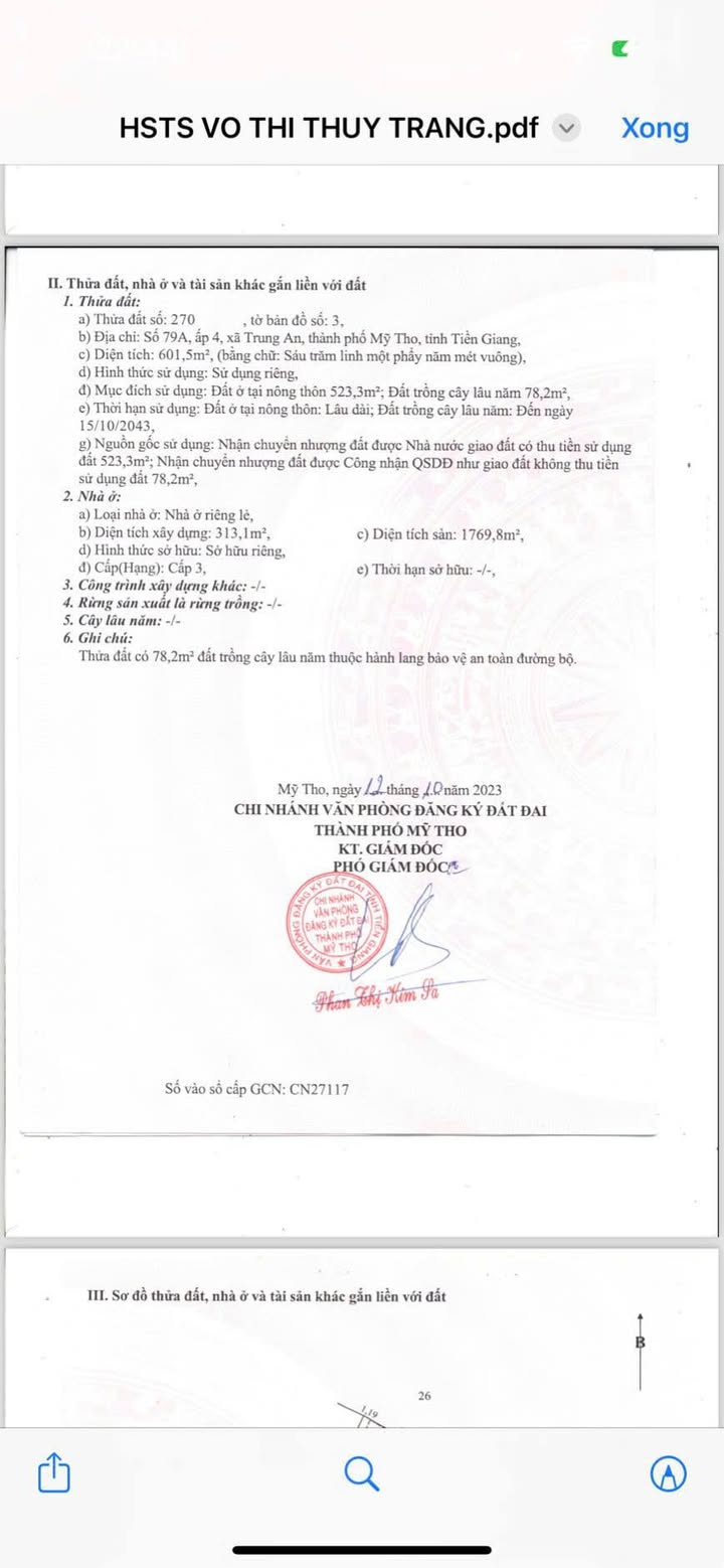 Khách sạn 601.5m² tại Trung An, Mỹ Tho - Giá chỉ 12 tỷ, đầu tư sinh lời ổn định!