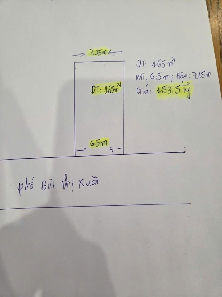 Đất mặt phố Bùi Thị Xuân, Hai Bà Trưng 165m² giá 153.5 tỷ - Cơ hội đầu tư tuyệt vời!