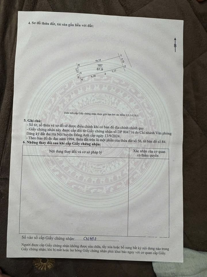 Đất nền Xóm Thượng, Uy Nỗ, Đông Anh 67,9m² - Tiềm năng sinh lời cao!