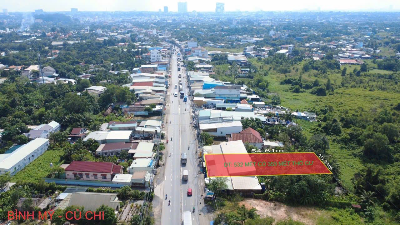 Đất mặt tiền Tỉnh Lộ 8, Bình Mỹ, Củ Chi 532m² - Đầu tư kinh doanh sinh lời!