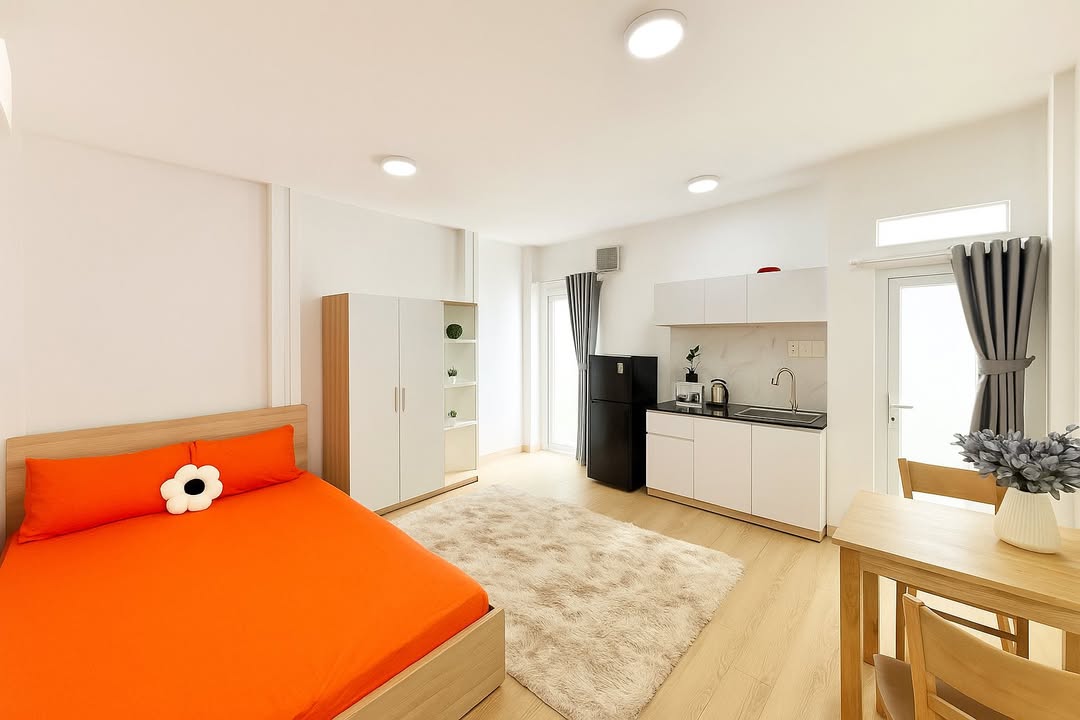 Căn hộ cho thuê 463B Cách Mạng Tháng 8, Quận 10 - Giá 6.3 triệu, Full nội thất tiện nghi!