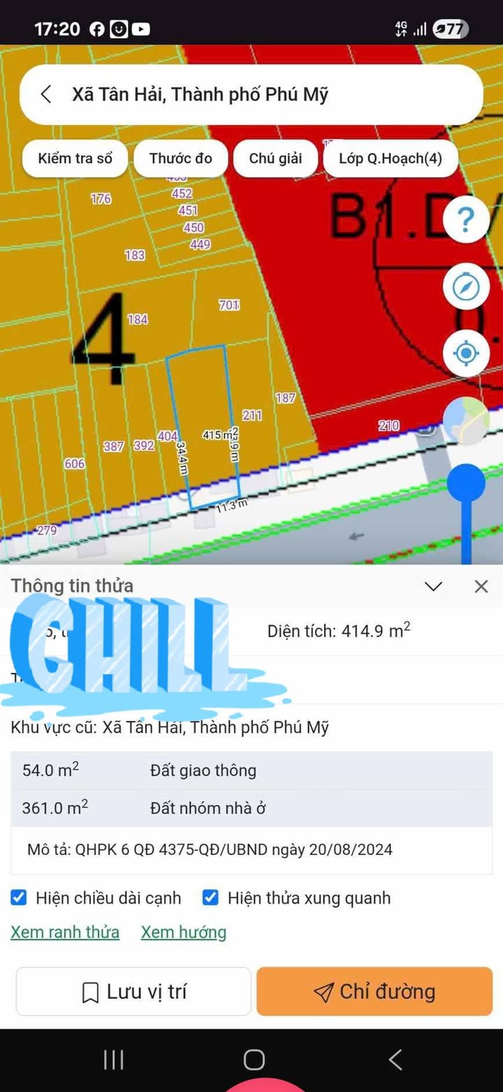 Đất mặt tiền QL51, phường Tân Hải, 415m² giá 7.9 tỷ - Cơ hội đầu tư hấp dẫn!