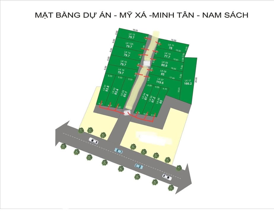 Đất nền liền kề Mĩ Xá, Minh Tân, 78m² giá chỉ 500 triệu - Đầu tư tiềm năng!