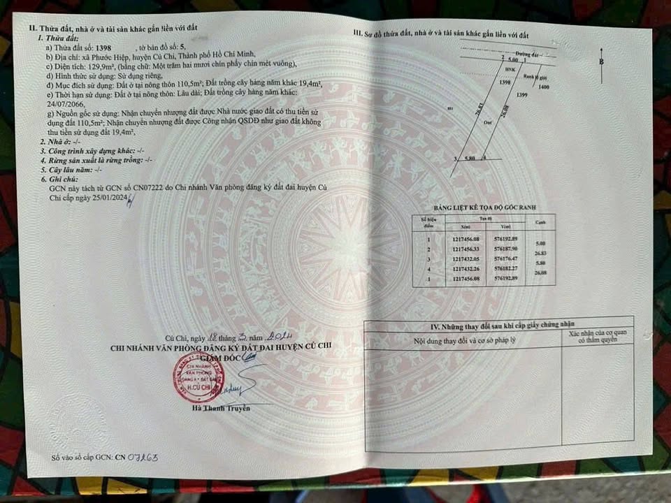 Đất nền Tân An Hội - Củ Chi 128m² giá 1.15 tỷ - Đầu tư sinh lời ngay!