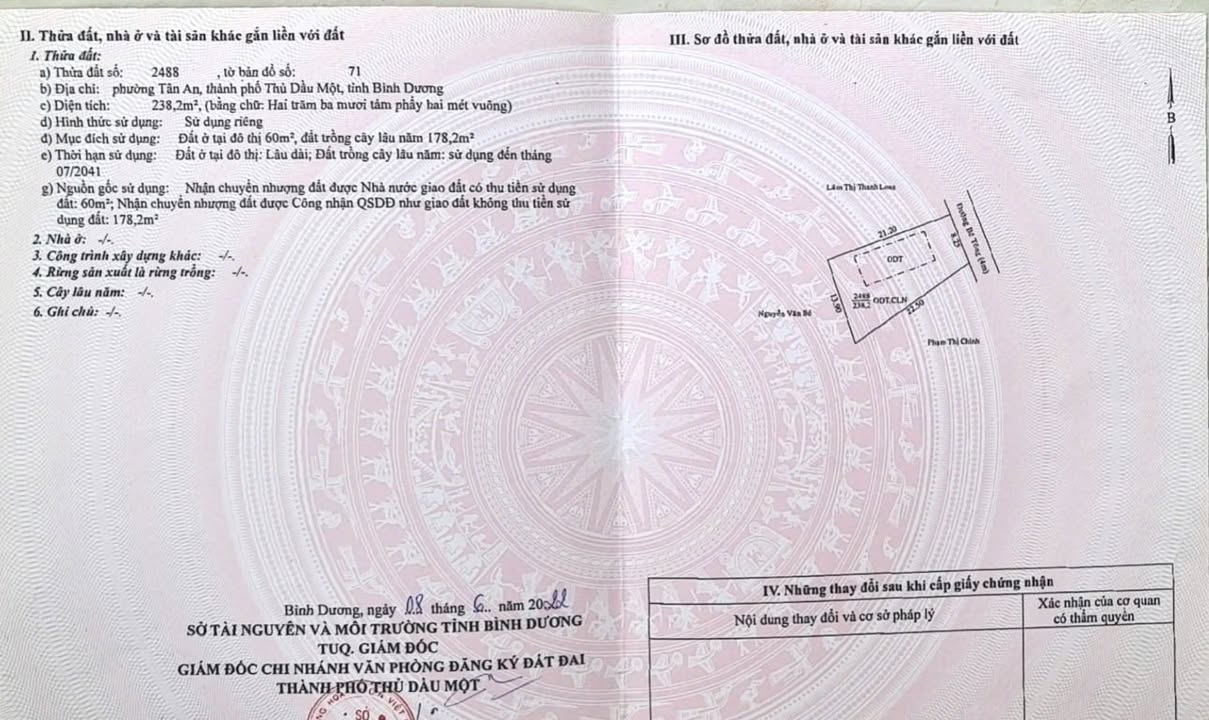 Đất nền Tân An, Thủ Dầu Một 181m² giá 1.95 tỷ - Đầu tư sinh lời ngay!