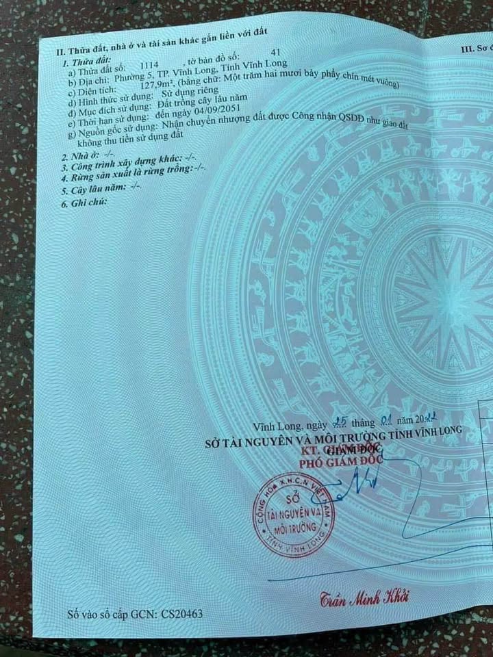 Đất nền Vĩnh Long 127.9m² giá 750 triệu - Cơ hội đầu tư tuyệt vời!