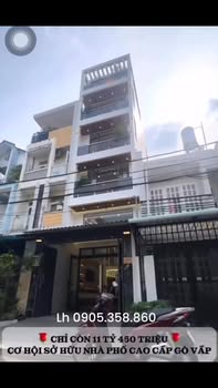 Nhà mặt tiền kinh doanh Gò Vấp 60m² giá 9.4 tỷ - Đầu tư sinh lời ngay!