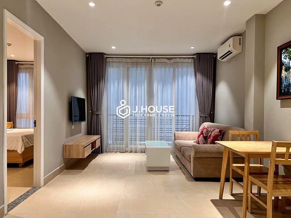 Căn hộ 1 phòng ngủ cho thuê tại quận Bình Thạnh 50m² giá 14 triệu - Tiện nghi đầy đủ, sẵn sàng vào ở!