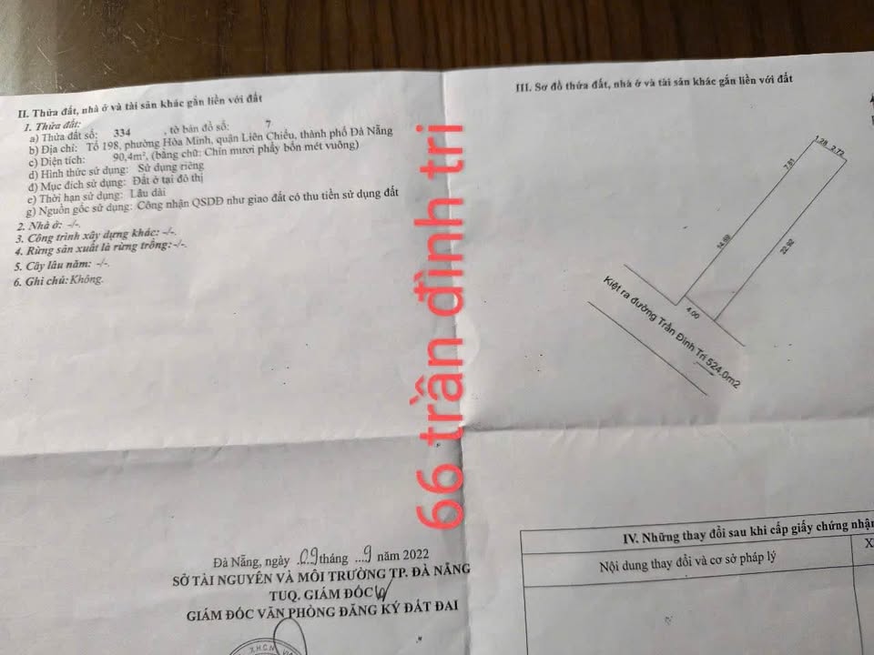 Đất nền K 64 Trần Đình Tri, Hòa Minh 90.4m² giá chỉ 2.69 tỷ - Tiềm năng đầu tư lớn!