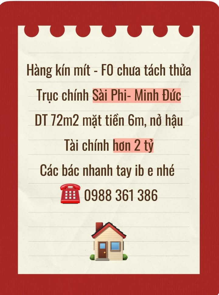 Đất nền Minh Đức, Mỹ Hào 72m² giá 2 tỷ - Cơ hội đầu tư tuyệt vời!