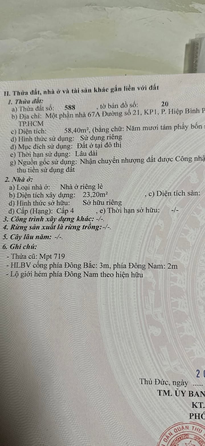 Đất nền Thủ Đức 68m² giá 4.5 tỷ - Đầu tư sinh lời với 4 phòng trọ đang cho thuê