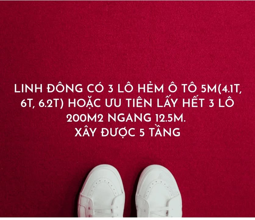 Đất hẻm ô tô Linh Đông 200m² giá từ 4.1 tỷ - Cơ hội đầu tư sinh lời!