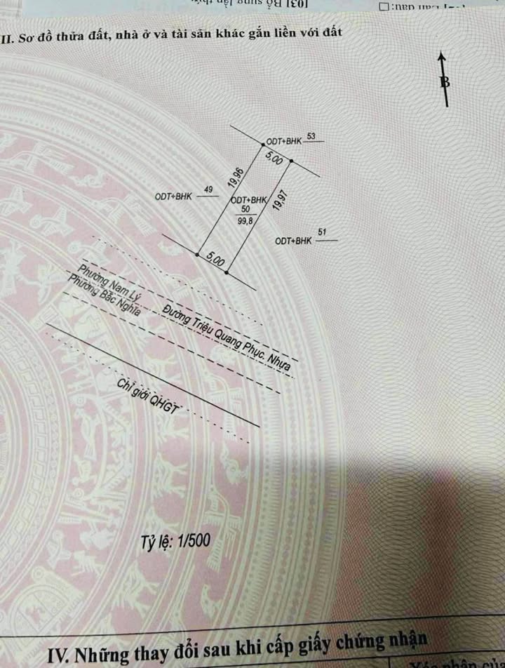 Đất nền đường Triệu Quang Phục, Nam Lý 200m² - Cơ hội đầu tư sinh lời!